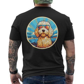 Goldendoodle Dood Funny Doodle Dog Golden Doodle Mens Back Print T-shirt | Mazezy