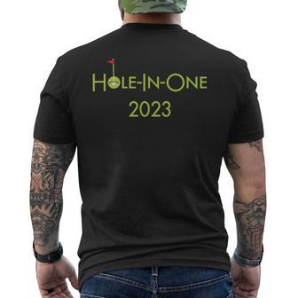 Golf Hole In One 2023 Sport Themed Golfing Design For Golfer Mens Back Print T-shirt | Mazezy
