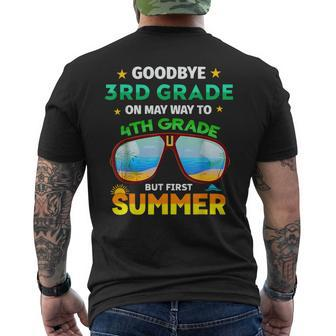 Goodbye 3Rd Grade Graduation To 4Th Grade Hello Summer 2023 Mens Back Print T-shirt | Mazezy
