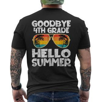 Goodbye 4Th Grade Hello Summer Sunglasses Last Day Of School  Mens Back Print T-shirt