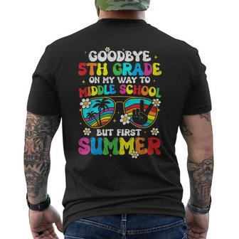 Goodbye 5Th Grade Graduation To Middle School Hello Summer Mens Back Print T-shirt - Thegiftio UK