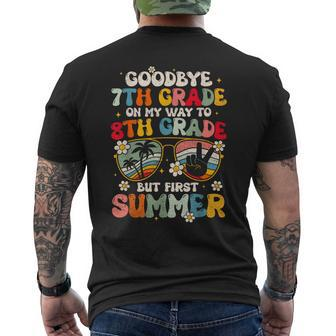 Goodbye 7Th Grade Graduation To 8Th Grade Hello Summer Kids Mens Back Print T-shirt | Mazezy