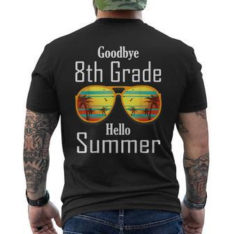 Goodbye 8Th Grade Hello Summer Last Day Of School Boys Girls Mens Back Print T-shirt | Mazezy