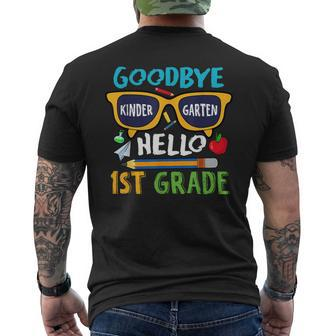 Goodbye Kindergarten Hello 1St Grade Girls 2023 Grad Mens Back Print T-shirt | Mazezy