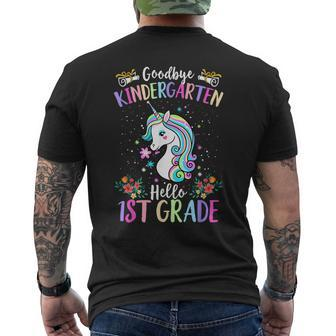 Goodbye Kindergarten Hello 1St Grade Unicorn Graduation Kid Mens Back Print T-shirt - Seseable