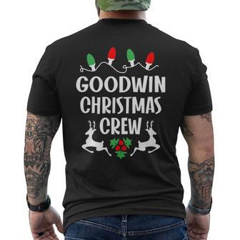 Goodwin Name Gift Christmas Crew Goodwin Mens Back Print T-shirt - Seseable