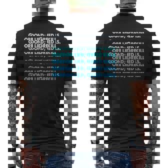 Gordon Lied Greed Kills Anti-Greed Ethical Teamwork Quotes Men's T-shirt Back Print | Mazezy