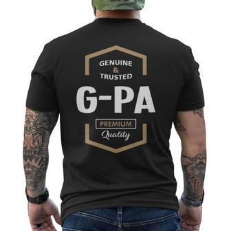 Gpa Grandpa Gift Genuine Trusted Gpa Quality Mens Back Print T-shirt - Seseable