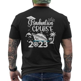Graduation Cruise Squad 2023 Matching Family Group Vacation Mens Back Print T-shirt - Seseable