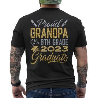 Graduation Proud Grandpa Of An 8Th Grade 2023 Graduate Gift For Mens Mens Back Print T-shirt | Mazezy