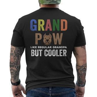Grandpaw Like Regular Grandpa But Cooler Father Day Men's Back Print T-shirt | Mazezy