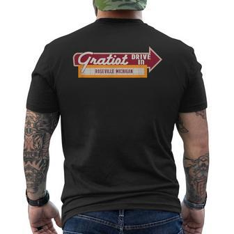 Gratiot Drive In Roseville Mi Men's T-shirt Back Print | Mazezy CA