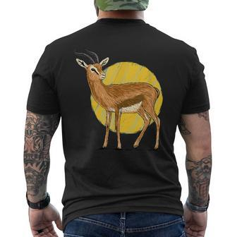 Great Gazelle Thomson Gazelle Savannah Desert African Men's T-shirt Back Print | Mazezy AU