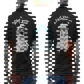 Great Pyrenees Dog With Sunglasses Cool Great Pyrenees Mens Back Print T-shirt | Mazezy