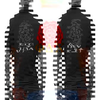 Greek Fraternity Red Incarnation Men's T-shirt Back Print | Mazezy