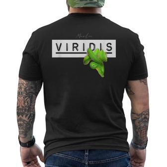 Green Tree Python Morelia Viridis Snake Keeper Men's T-shirt Back Print | Mazezy CA