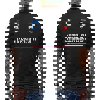 Greenland SportSoccer Jersey Flag Football Nuuk Mens Back Print T-shirt | Mazezy