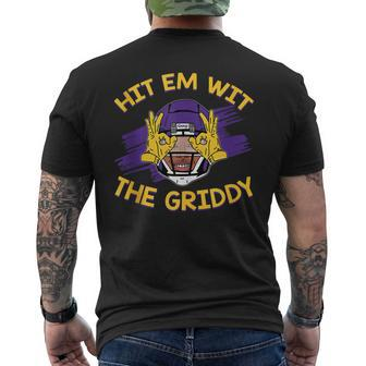 Do The Griddy Griddy Dance Football American Men's Back Print T-shirt | Mazezy