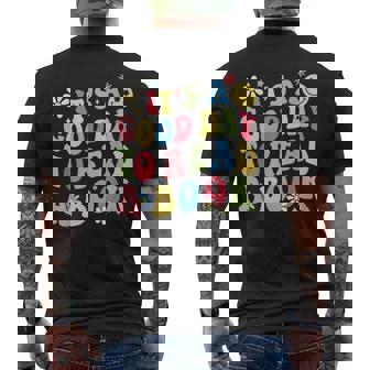 Groovy Its Good Day To Read Book Kids Library Reading Lover Reading Funny Designs Funny Gifts Mens Back Print T-shirt | Mazezy