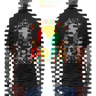 Groovy Junenth Unapologetically Dope Black Month History Mens Back Print T-shirt | Mazezy
