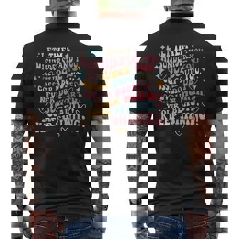 Groovy Retro Let Them Misunderstand You Judge You On Back Mens Back Print T-shirt - Thegiftio UK