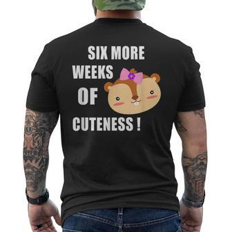 Groundhog Day Six More Weeks Of Cuteness Mens Back Print T-shirt - Thegiftio UK