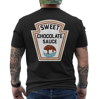 Group Condiments Halloween Costume Sweet Chocolate Sauce Men's T-shirt Back Print - Monsterry CA