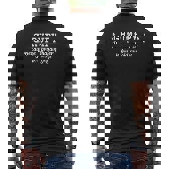 Grumpy Cause Grandfather Is For Old Guys Fathers Day Gift Mens Back Print T-shirt | Mazezy