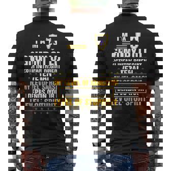 Im A Grumpy Old 26Th Infantry Regiment Veteran Men's Back Print T-shirt | Mazezy