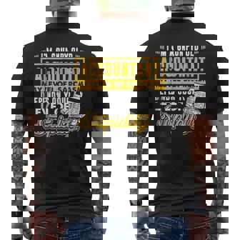 Im A Grumpy Old Accountant Accounting Men's Back Print T-shirt | Mazezy