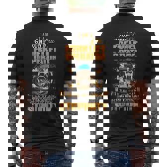 Im A Grumpy Old Forklift Operator Fathers Day Men's Back Print T-shirt | Mazezy