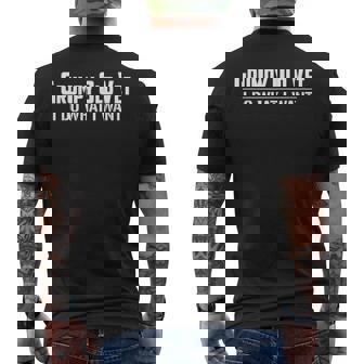 Grumpy Old Vet I Do What I Want Funny Military Veteran Style Mens Back Print T-shirt - Seseable