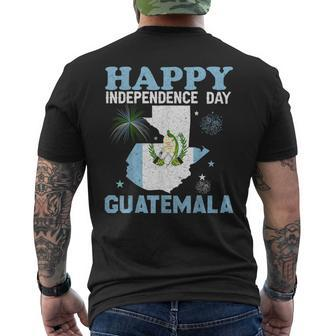 Guatemala Flag Guatemala Independence Day 2023 Men's T-shirt Back Print - Monsterry DE