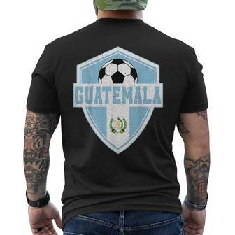 Guatemala Soccer Guatemalan Flag Soccer Retro Football Fan Mens Back Print T-shirt - Seseable