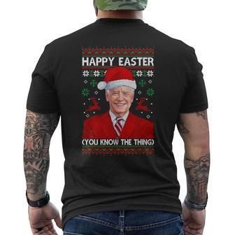 Guns Christmas Tree Come And Take It Biden Xmas Ugly Sweater Men's T-shirt Back Print | Mazezy CA