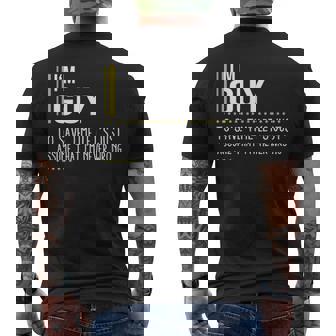 Guy Name Gift Im Guy Im Never Wrong Mens Back Print T-shirt - Seseable