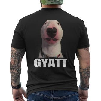 Gyatt Meme Damn Trend Reaction Cringe Gyatt Men's T-shirt Back Print - Seseable