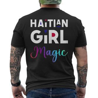 Haiti Haitian Girl Magic Black Pride Haitian Pride Mens Back Print T-shirt - Thegiftio UK