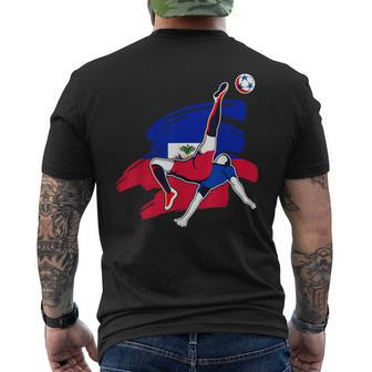 Haiti Soccer Fans Jersey Pride Proud Haitian Football Lovers Men's T-shirt Back Print | Mazezy