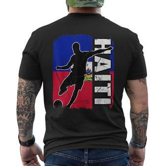 Haitian Soccer Team Haiti Flag Jersey Football Fans Football Funny Gifts Mens Back Print T-shirt | Mazezy