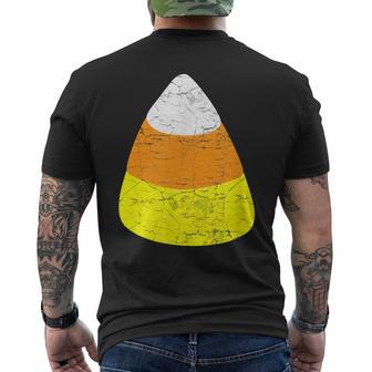 Halloween Candy Corn Vintage Candy Corn Halloween Funny Gifts Mens Back Print T-shirt | Mazezy