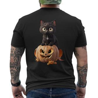 Halloween Cats Cat Men's T-shirt Back Print