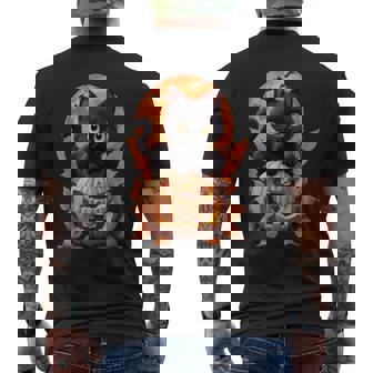 Halloween Cats Cat Halloween Men's T-shirt Back Print - Seseable