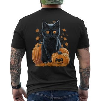 Halloween Cats Cat Halloween Men's T-shirt Back Print
