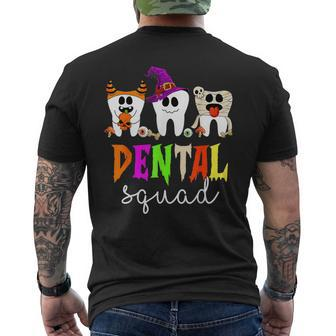 Halloween Costume Dental Squad Trick Or Th Dentist Men's T-shirt Back Print - Seseable