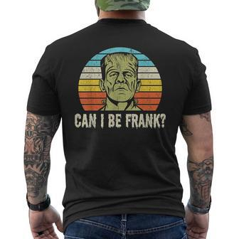 Halloween Can I Be Frank Horror Frankenstein Halloween Men's T-shirt Back Print | Mazezy