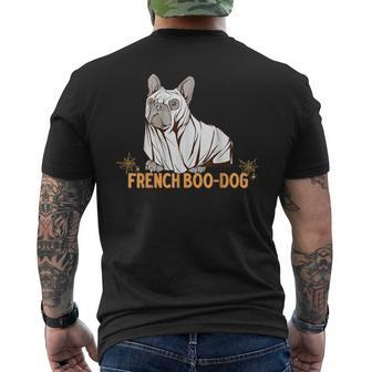 Halloween French Bulldog Dog Frenchie Spooky Ghost Men's T-shirt Back Print - Monsterry UK
