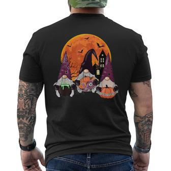 Halloween Gnomes Witch Cauldron Creepy Halloween Costume Men's T-shirt Back Print | Mazezy