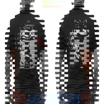 Halloween Retro Cat Cats Vintage Vintage Halloween Funny Gifts Mens Back Print T-shirt | Mazezy