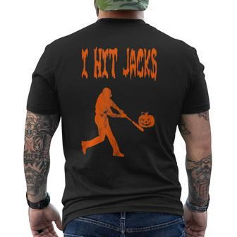 Halloween Spooky Baseball For Men Boys Ns Youth Halloween Men's T-shirt Back Print | Mazezy